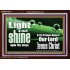 THE LIGHT SHINE UPON THEE  Custom Wall Décor  GWARK10314  "33X25"