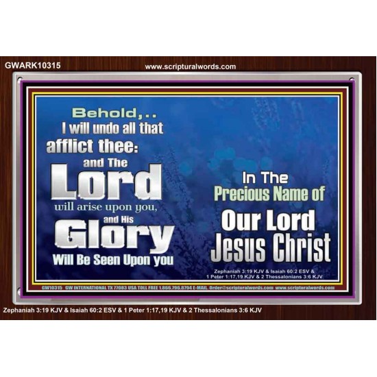 HIS GLORY SHALL BE SEEN UPON YOU  Custom Art and Wall Décor  GWARK10315  