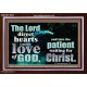 DIRECT YOUR HEARTS INTO THE LOVE OF GOD  Art & Décor Acrylic Frame  GWARK10327  