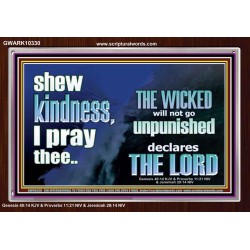 THE WICKED WILL NOT GO UNPUNISHED  Bible Verse for Home Acrylic Frame  GWARK10330  "33X25"