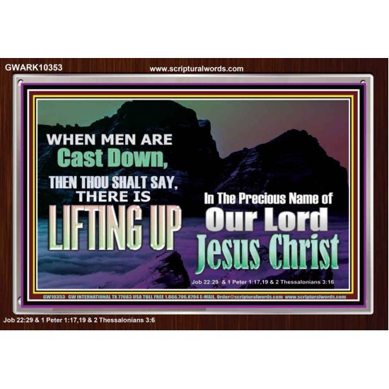 THOU SHALL SAY LIFTING UP  Ultimate Inspirational Wall Art Picture  GWARK10353  