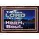 TURN UNTO THE LORD WITH ALL THINE HEART  Unique Scriptural Acrylic Frame  GWARK10372  