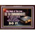 KEEP THE TEN COMMANDMENTS FERVENTLY  Ultimate Power Acrylic Frame  GWARK10374  "33X25"