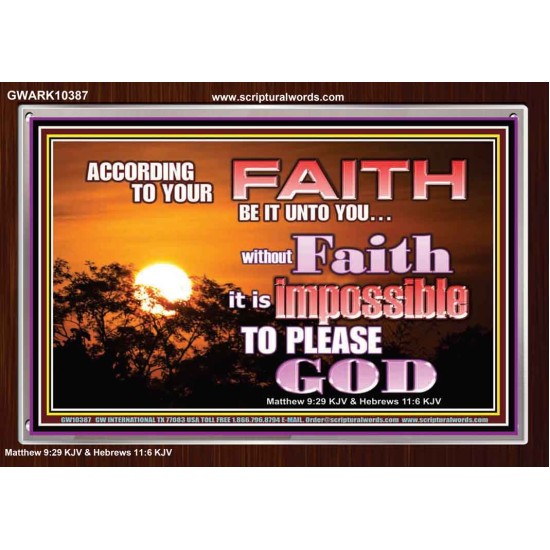 ACCORDING TO YOUR FAITH BE IT UNTO YOU  Children Room  GWARK10387  