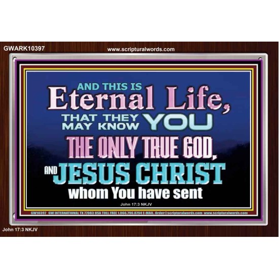 CHRIST JESUS THE ONLY WAY TO ETERNAL LIFE  Sanctuary Wall Acrylic Frame  GWARK10397  