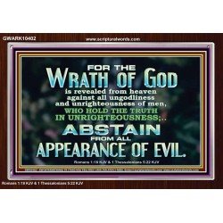 UNGODLINESS AND UNRIGHTEOUSNESS OUTLAW IN ETERNITY  Righteous Living Christian Acrylic Frame  GWARK10402  "33X25"