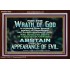 UNGODLINESS AND UNRIGHTEOUSNESS OUTLAW IN ETERNITY  Righteous Living Christian Acrylic Frame  GWARK10402  "33X25"