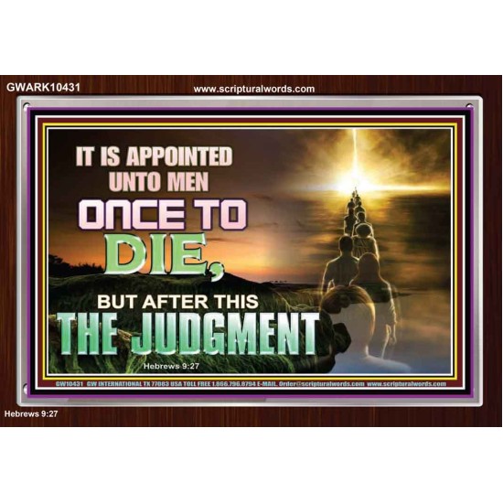 AFTER DEATH IS JUDGEMENT  Bible Verses Art Prints  GWARK10431  