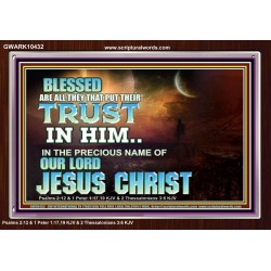 THE PRECIOUS NAME OF OUR LORD JESUS CHRIST  Bible Verse Art Prints  GWARK10432  "33X25"