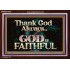 THANK GOD ALWAYS GOD IS FAITHFUL  Scriptures Wall Art  GWARK10435  "33X25"