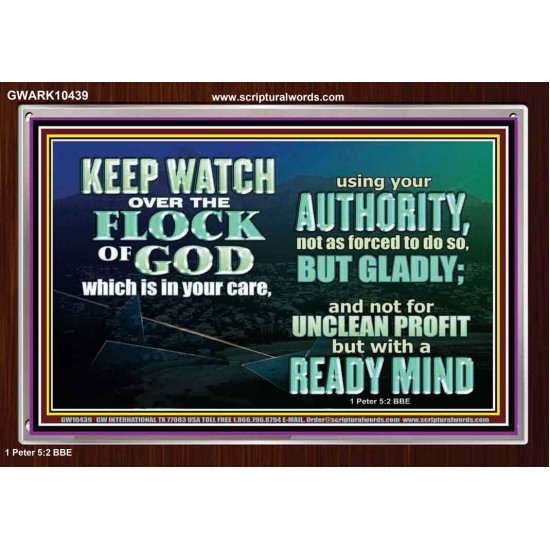 WATCH THE FLOCK OF GOD IN YOUR CARE  Scriptures Décor Wall Art  GWARK10439  