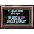 THANKING GOD ALWAYS OPENS GREATER DOOR  Scriptural Décor Acrylic Frame  GWARK10442  "33X25"