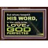 THOSE WHO KEEP THE WORD OF GOD ENJOY HIS GREAT LOVE  Bible Verses Wall Art  GWARK10482  "33X25"