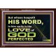 THOSE WHO KEEP THE WORD OF GOD ENJOY HIS GREAT LOVE  Bible Verses Wall Art  GWARK10482  