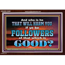 WHO IS IT THAT CAN HARM YOU  Bible Verse Art Prints  GWARK10488  "33X25"