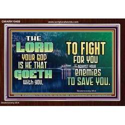 THE LORD IS WITH YOU TO SAVE YOU  Christian Wall Décor  GWARK10489  "33X25"