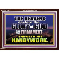 THE HEAVENS DECLARE THE GLORY OF THE LORD  Christian Wall Art Wall Art  GWARK10491  "33X25"