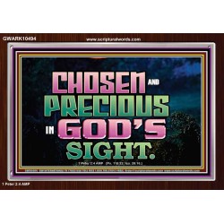 CHOSEN AND PRECIOUS IN THE SIGHT OF GOD  Modern Christian Wall Décor Acrylic Frame  GWARK10494  "33X25"