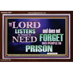 THE LORD NEVER FORGET HIS CHILDREN  Christian Artwork Acrylic Frame  GWARK10507  "33X25"