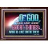 O GOD WHO HAS DONE GREAT THINGS  Scripture Art Acrylic Frame  GWARK10508  "33X25"
