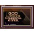 GOD LOVETH A CHEERFUL GIVER  Christian Paintings  GWARK10541  "33X25"