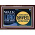 WALK IN THE NAME OF THE LORD JEHOVAH  Christian Art Acrylic Frame  GWARK10545  "33X25"