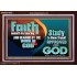 FAITH COMES BY HEARING THE WORD OF CHRIST  Christian Quote Acrylic Frame  GWARK10558  "33X25"
