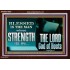 BLESSED IS THE MAN WHOSE STRENGTH IS IN THE LORD  Christian Paintings  GWARK10560  "33X25"