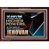 JEHOVAH ALMIGHTY THE GREATEST POWER  Contemporary Christian Wall Art Acrylic Frame  GWARK10568  "33X25"