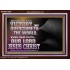 THE VICTORY THAT OVERCOMETH THE WORLD JESUS CHRIST  Christian Art Acrylic Frame  GWARK10580  "33X25"