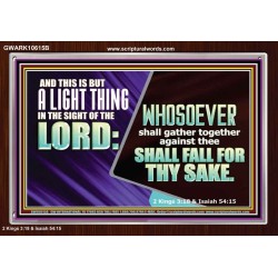 YOU WILL DEFEAT THOSE WHO ATTACK YOU  Custom Inspiration Scriptural Art Acrylic Frame  GWARK10615B  "33X25"