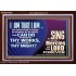 I AM THAT I AM GREAT AND MIGHTY GOD  Bible Verse for Home Acrylic Frame  GWARK10625  "33X25"