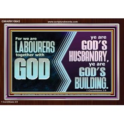 BE GOD'S HUSBANDRY AND GOD'S BUILDING  Large Scriptural Wall Art  GWARK10643  "33X25"