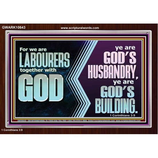 BE GOD'S HUSBANDRY AND GOD'S BUILDING  Large Scriptural Wall Art  GWARK10643  