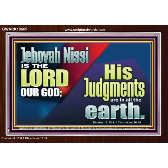 JEHOVAH NISSI IS THE LORD OUR GOD  Sanctuary Wall Acrylic Frame  GWARK10661  