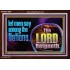THE LORD REIGNETH FOREVER  Church Acrylic Frame  GWARK10668  "33X25"