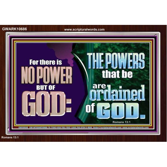 THERE IS NO POWER BUT OF GOD THE POWERS THAT BE ARE ORDAINED OF GOD  Church Acrylic Frame  GWARK10686  