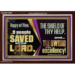 O PEOPLE SAVED BY THE LORD  Children Room Wall Acrylic Frame  GWARK10699  "33X25"