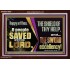 O PEOPLE SAVED BY THE LORD  Children Room Wall Acrylic Frame  GWARK10699  "33X25"