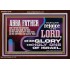 ABBA FATHER SHALL SCATTER ALL OUR ENEMIES AND WE SHALL REJOICE IN THE LORD  Bible Verses Acrylic Frame  GWARK10740  "33X25"