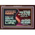 LABOUR NOT FOR THE MEAT WHICH PERISHETH  Bible Verse Acrylic Frame  GWARK10741  "33X25"