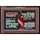 LABOUR NOT FOR THE MEAT WHICH PERISHETH  Bible Verse Acrylic Frame  GWARK10741  