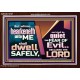 WHOSO HEARKENETH UNTO THE LORD SHALL DWELL SAFELY  Christian Artwork  GWARK10767  