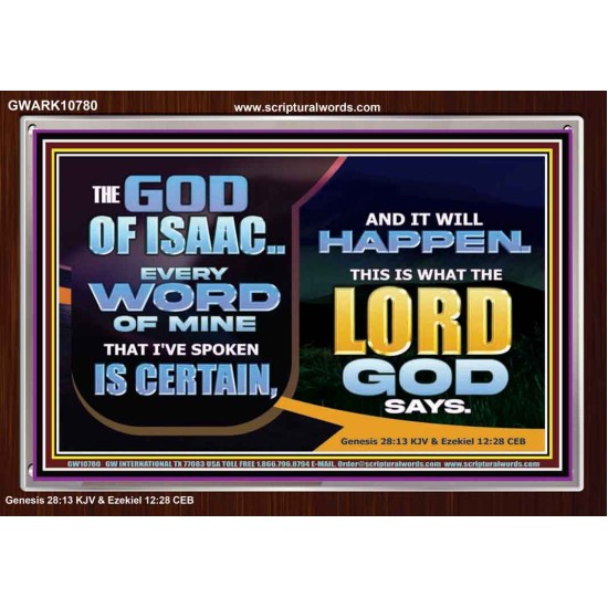 THE WORD OF THE LORD IS CERTAIN AND IT WILL HAPPEN  Modern Christian Wall Décor  GWARK10780  