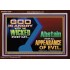 GOD IS ANGRY WITH THE WICKED EVERY DAY  Biblical Paintings Acrylic Frame  GWARK10790  "33X25"
