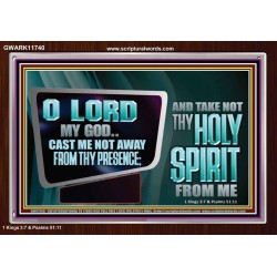 CAST ME NOT AWAY FROM THY PRESENCE AND TAKE NOT THY HOLY SPIRIT FROM ME  Religious Art Acrylic Frame  GWARK11740  "33X25"