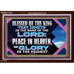 PEACE IN HEAVEN AND GLORY IN THE HIGHEST  Church Acrylic Frame  GWARK11758  "33X25"