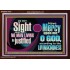 IN THY SIGHT SHALL NO MAN LIVING BE JUSTIFIED  Church Decor Acrylic Frame  GWARK11919  "33X25"