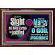 IN THY SIGHT SHALL NO MAN LIVING BE JUSTIFIED  Church Decor Acrylic Frame  GWARK11919  