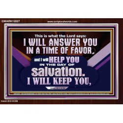 THIS IS WHAT THE LORD SAYS I WILL ANSWER YOU IN A TIME OF FAVOR  Unique Scriptural Picture  GWARK12027  "33X25"